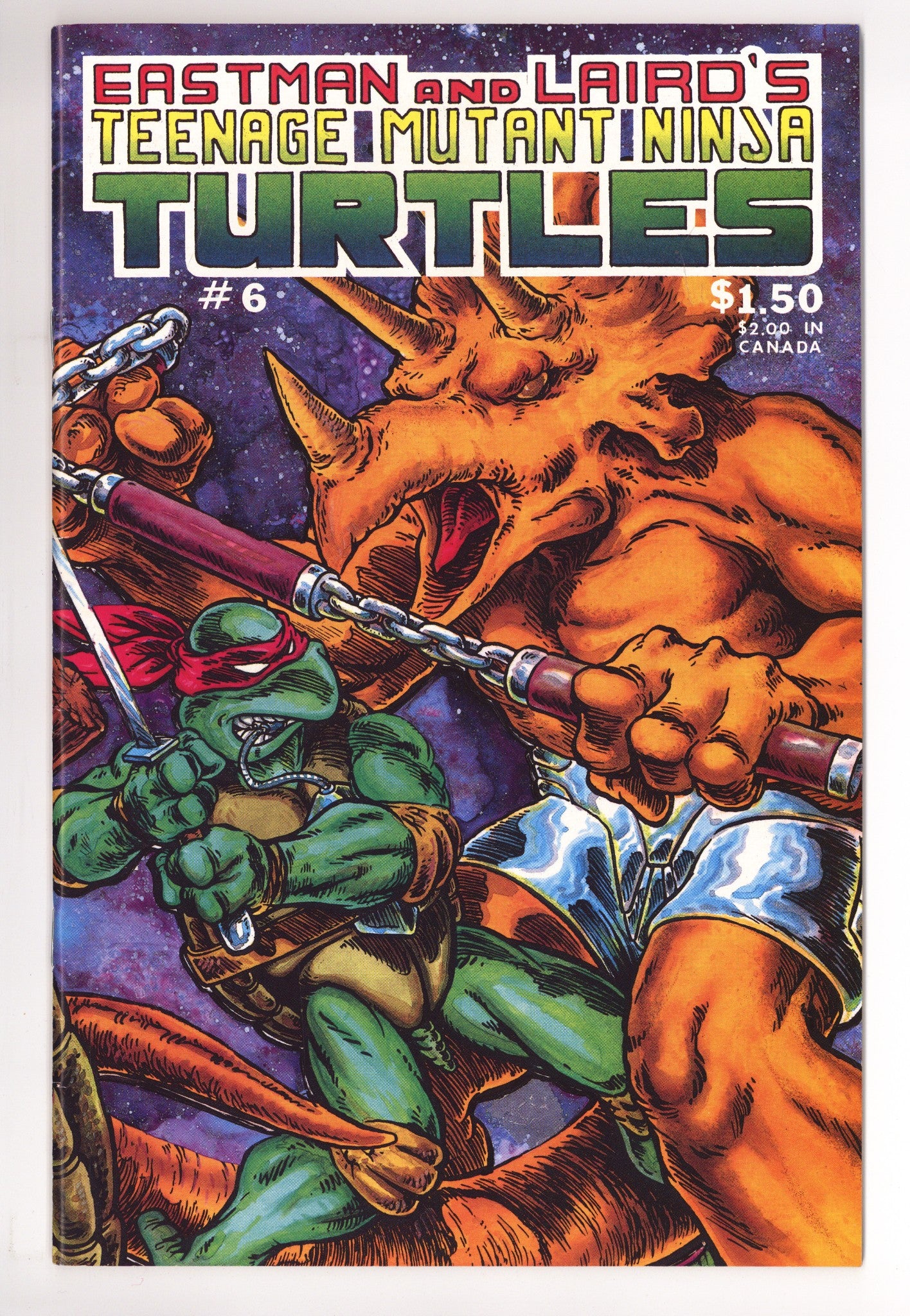 Teenage Mutant Ninja Turtles Vol 1 6 VF (8.0) (1986) 