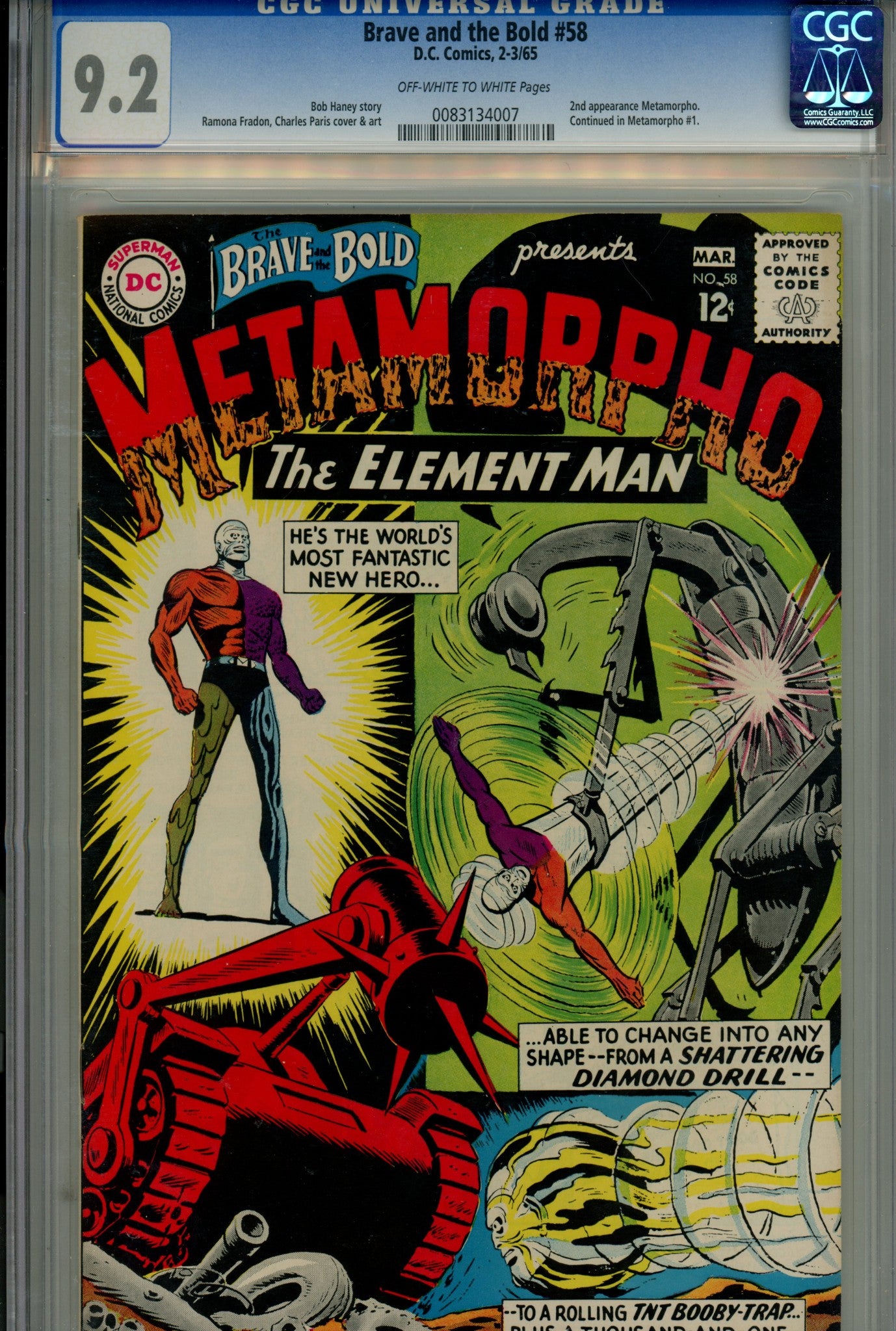 The Brave and the Bold Vol 1 58 CGC 9.2 (NM-) (1965) 