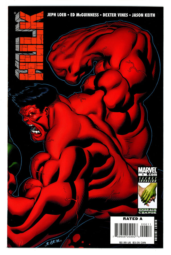 Hulk Vol 1 6 NM (9.4) (2008)