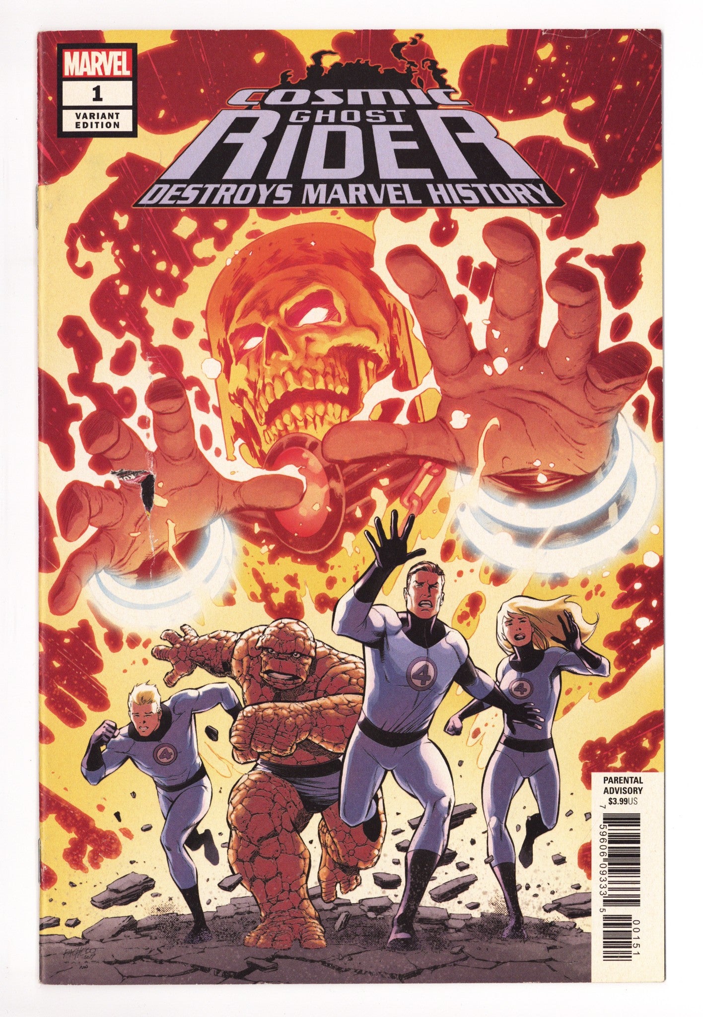 Cosmic Ghost Rider Destroys Marvel History 1 High Grade (2019) Pacheco Variant 