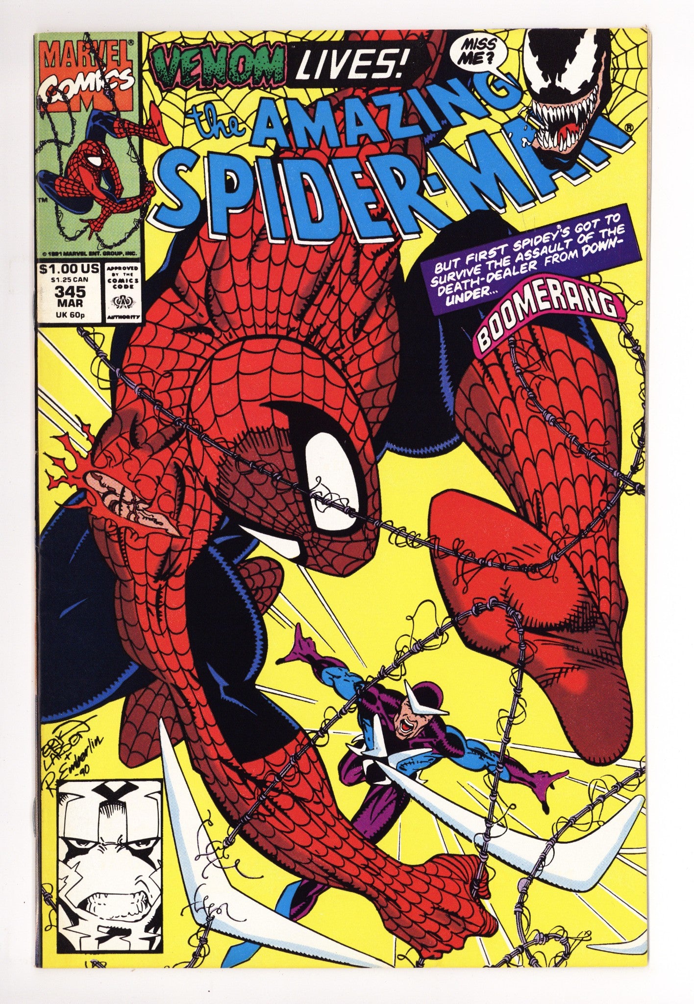 The Amazing Spider-Man Vol 1 345 VF/NM (9.0) (1991) 