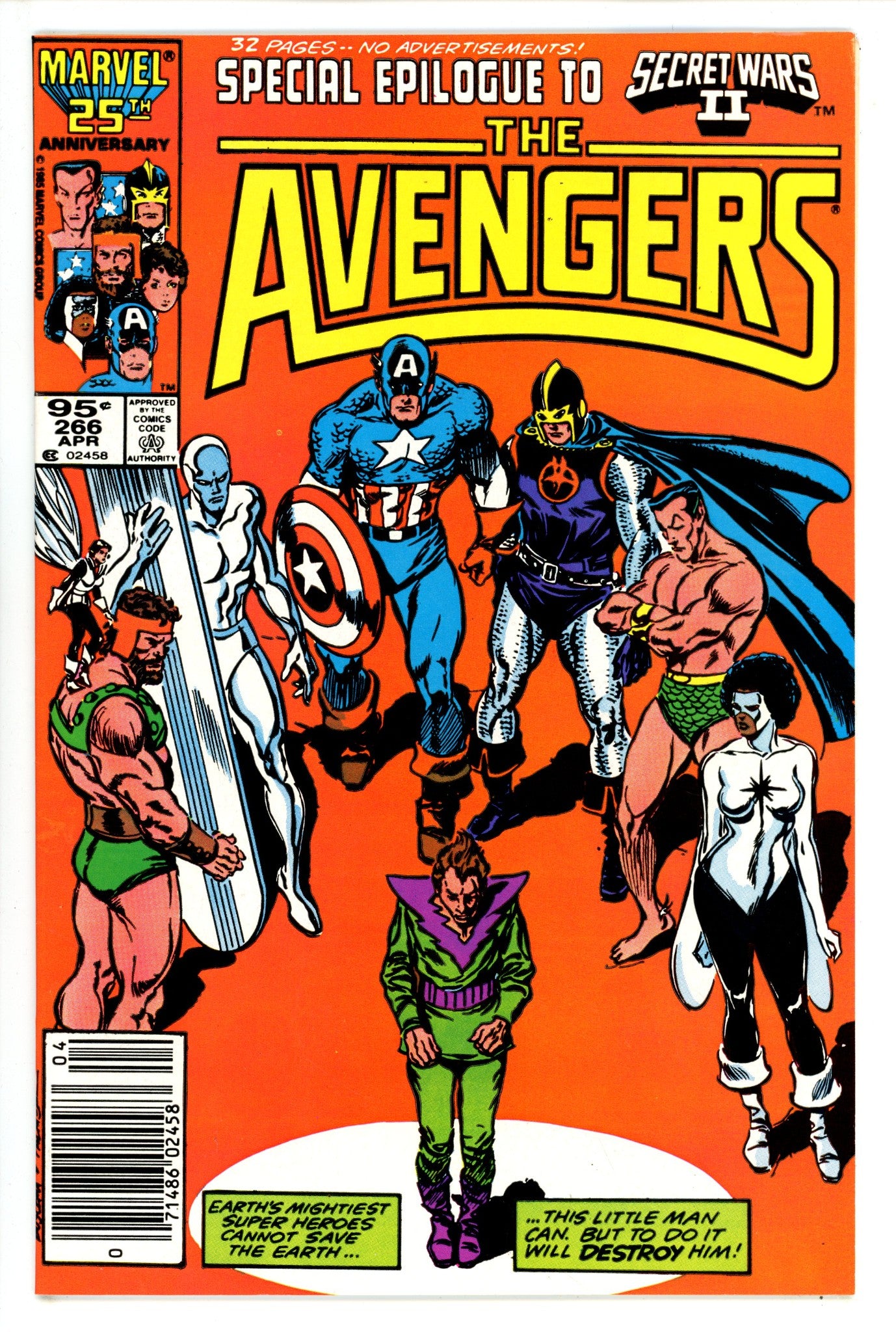 The Avengers Vol 1 266 Canadian Variant VF+ (1986)