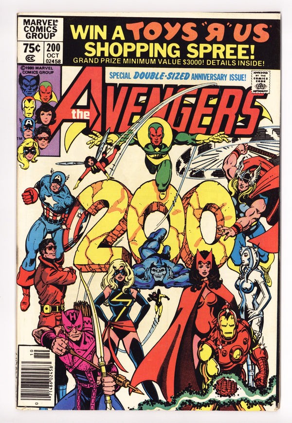 The Avengers Vol 1 200 FN/VF (7.0) (1980) Newsstand