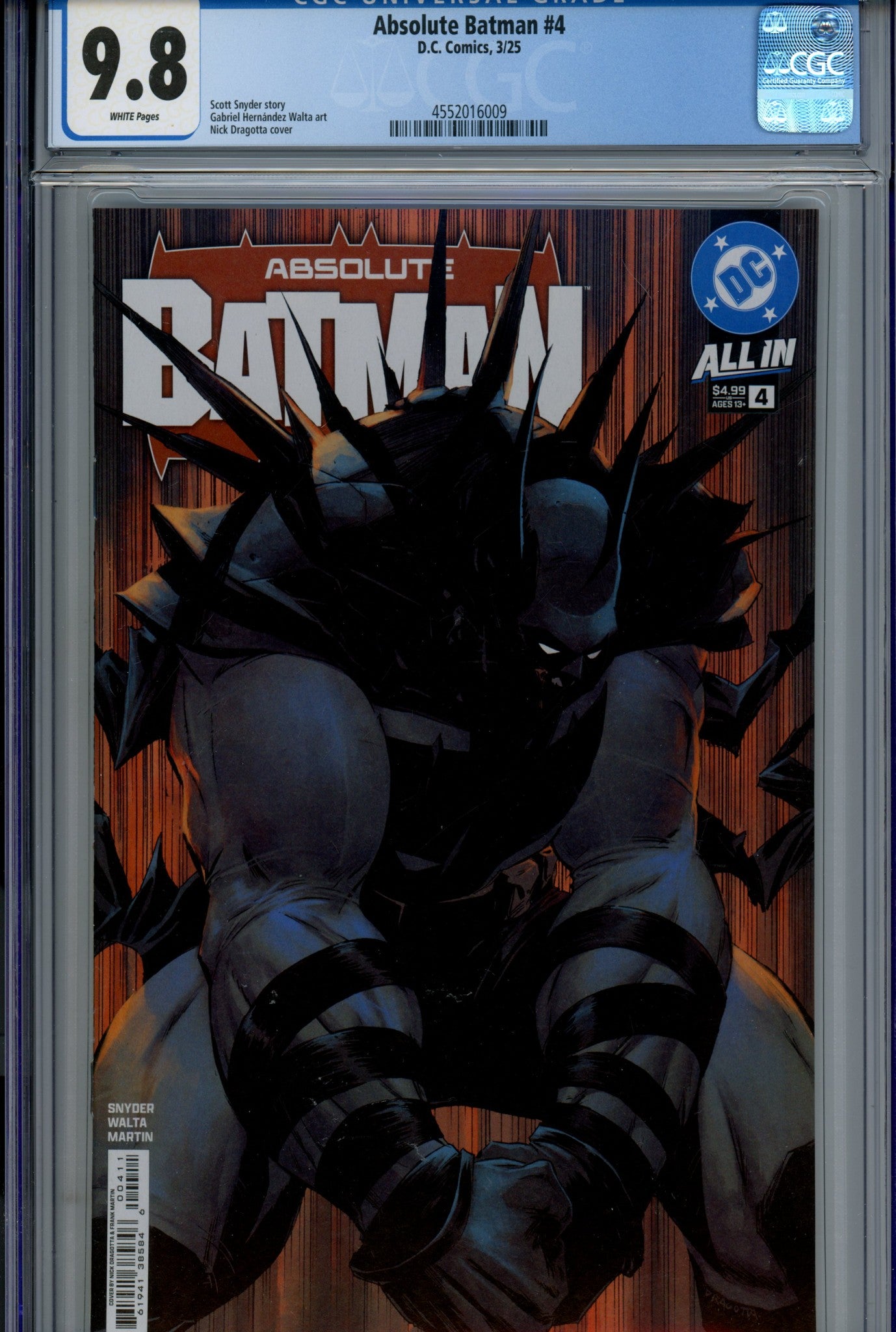 Absolute Batman 4 CGC 9.8 (NM/M) (2025) 