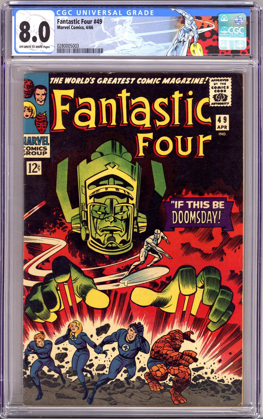 Fantastic Four Vol 1 49 CGC 8.0 (VF) (1966)