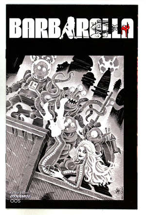 Barbarella Vol 2 5 High Grade (2021) Haeser B&W Homage Incentive Variant