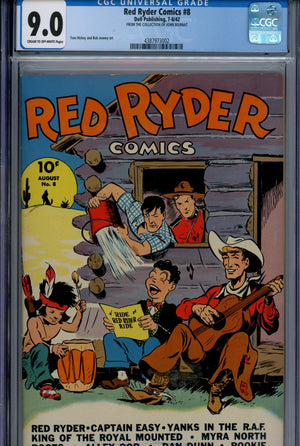 Red Ryder Comics 8 CGC 9.0 (VF/NM) (1942) 