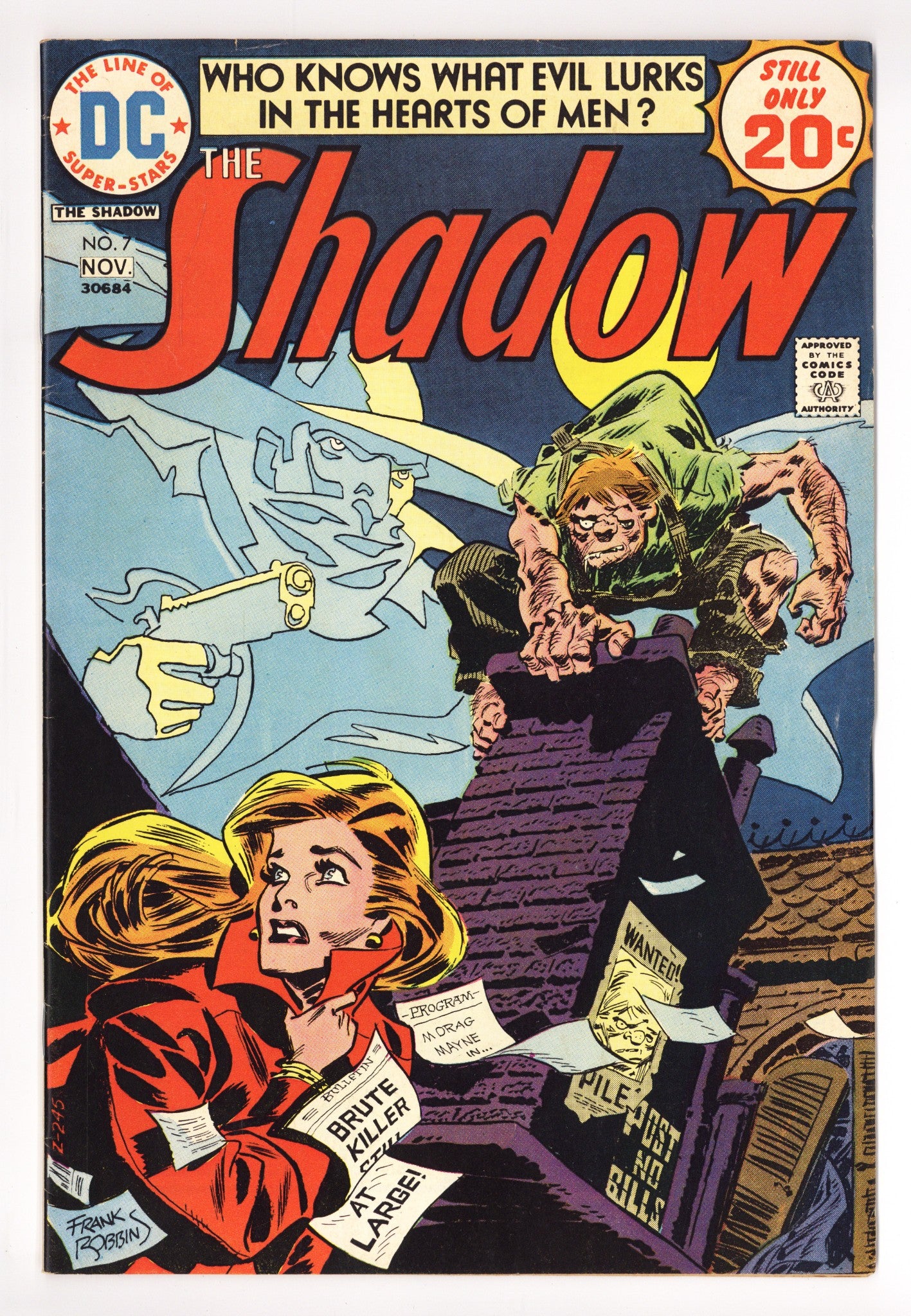 The Shadow Vol 1 7 Mid Grade (1974) 