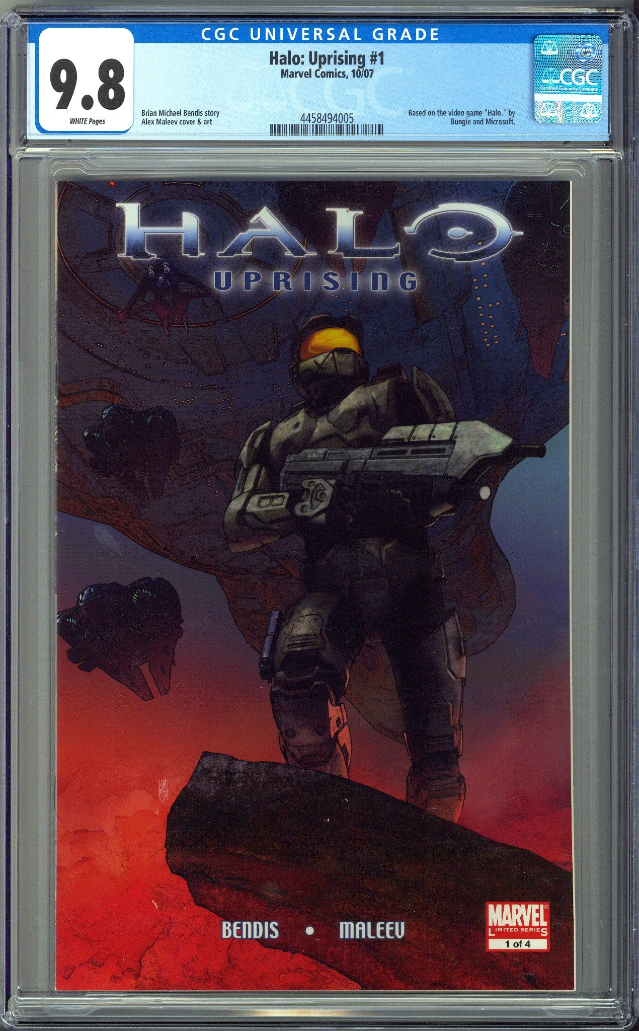 Halo: Uprising 1 CGC 9.8 (NM/M) (2007) 