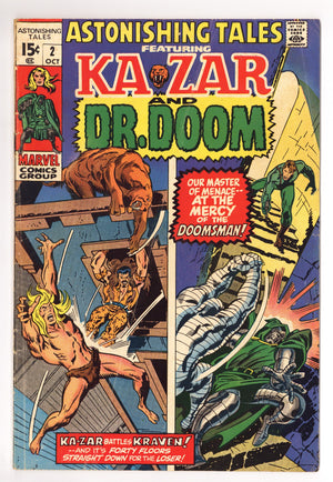 Astonishing Tales Vol 1 2 VG (4.0) (1970)