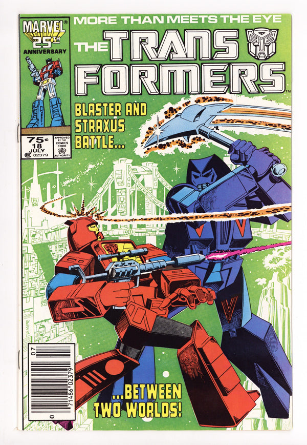 The Transformers 18 NM- (9.2) (1986) Newsstand