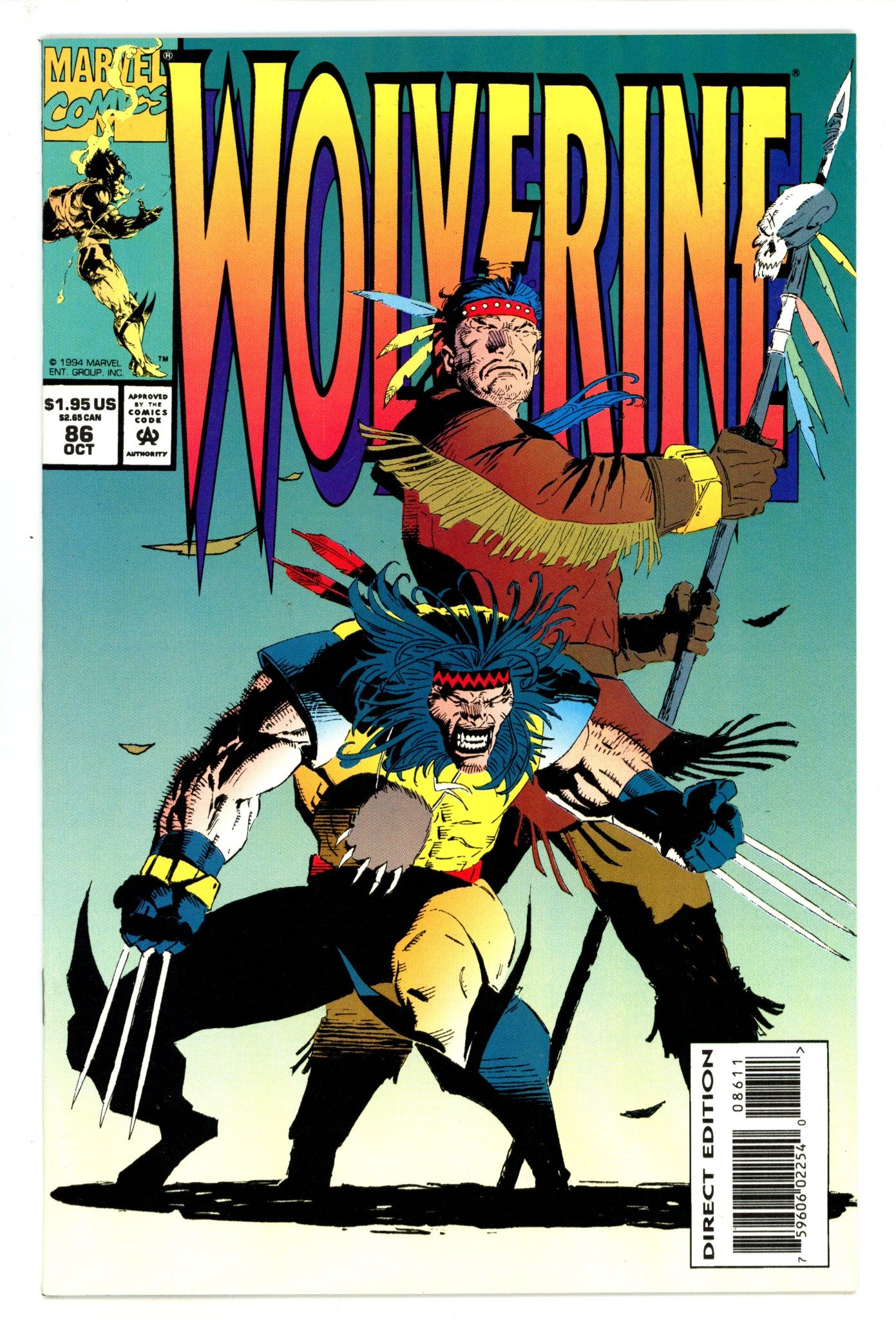 Wolverine Vol 2 86 NM- (9.2) (1994) 