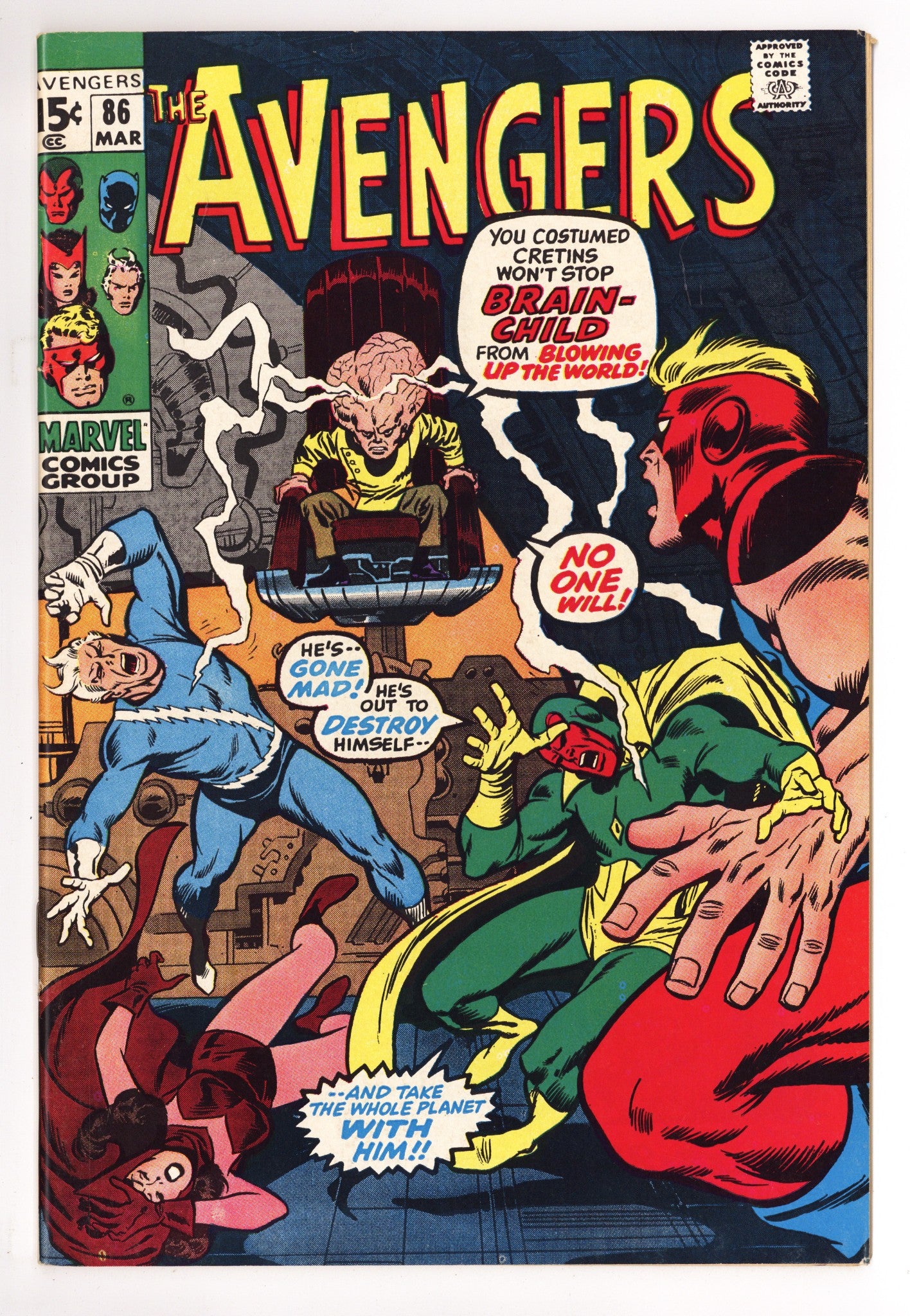 The Avengers Vol 1 86 VF+ (8.5) (1971) 
