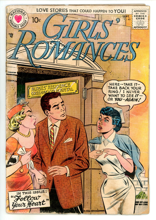 Girls' Romances 46 Cover Detached (1957)