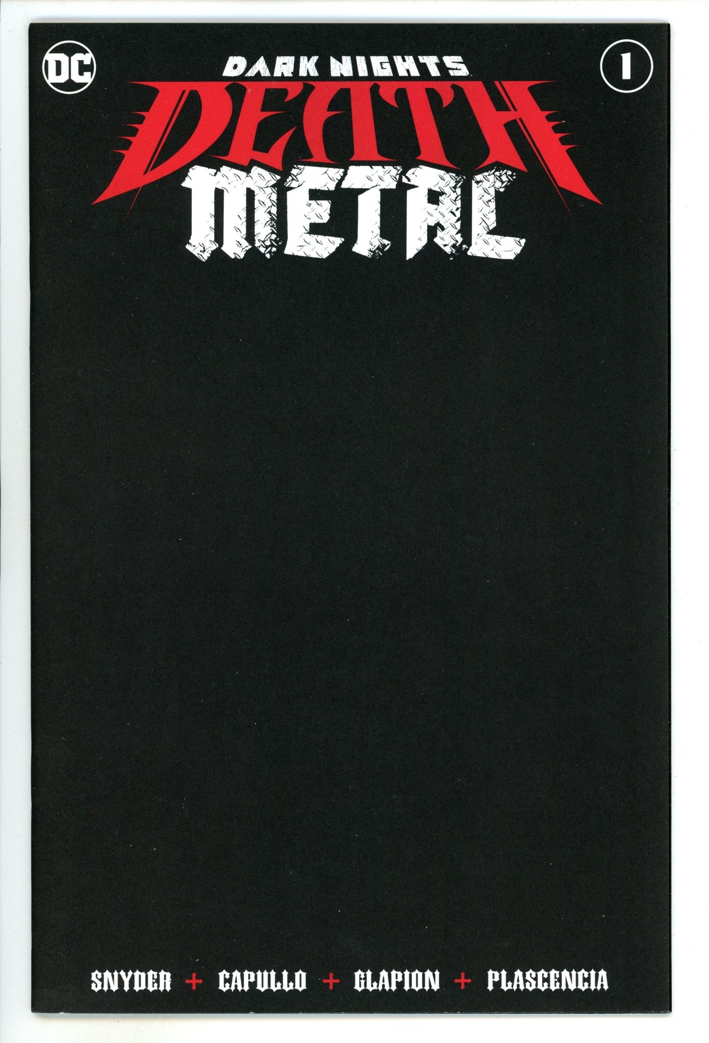 Dark Nights: Death Metal 1 High Grade (2020) Blank Variant 