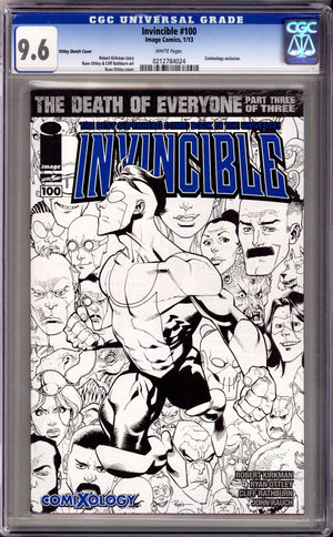 Invincible 100 CGC 9.6 (NM+) (2013) Ottley Sketch Exclusive Variant
