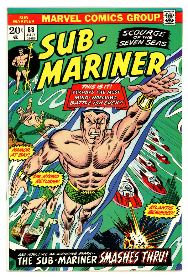 Sub-Mariner Vol 1 63 VF- (7.5) (1973)