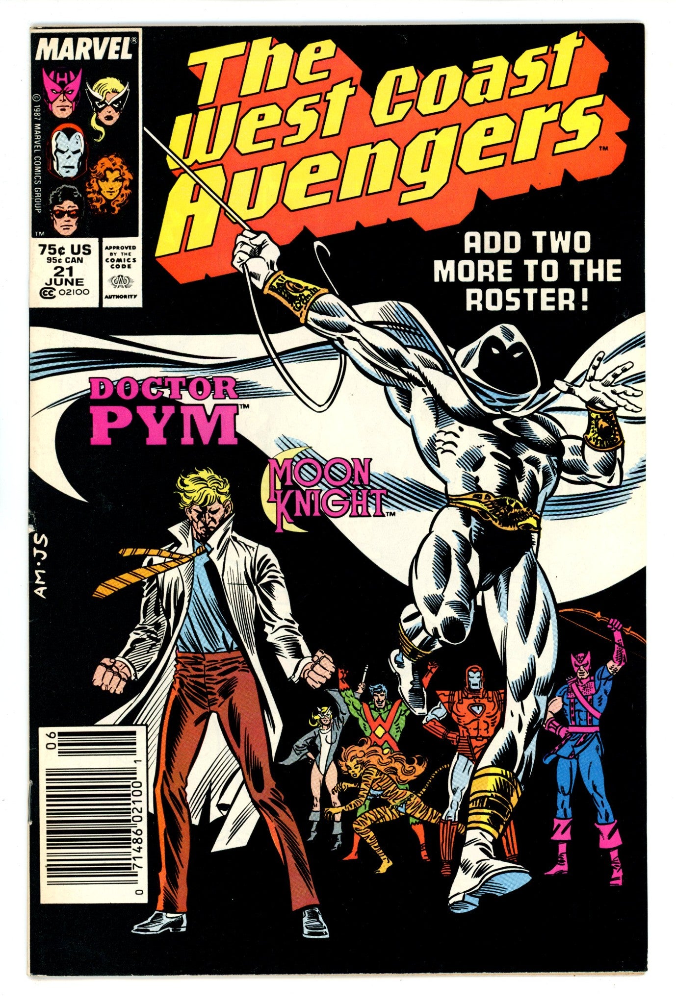 West Coast Avengers Vol 2 21 FN (6.0) (1987) Newsstand 