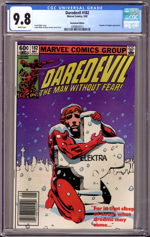 Daredevil Vol 1 182 CGC 9.8 (NM/M) (1982) Newsstand