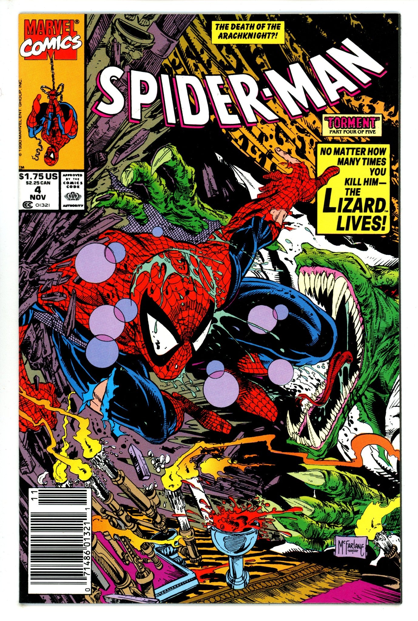 Spider-Man Vol 1 4 Newsstand NM (1990)