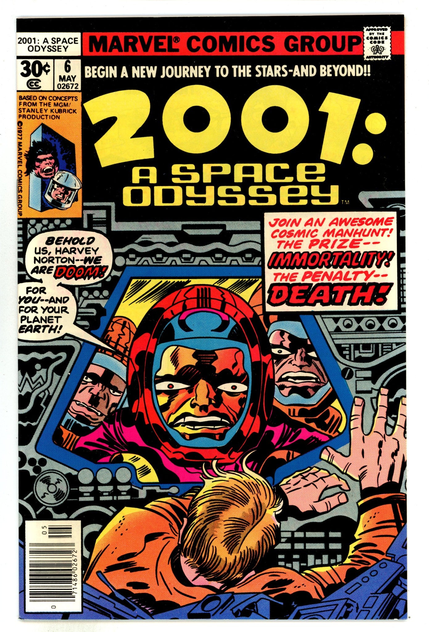 2001, A Space Odyssey 6 VF/NM (9.0) (1977) 