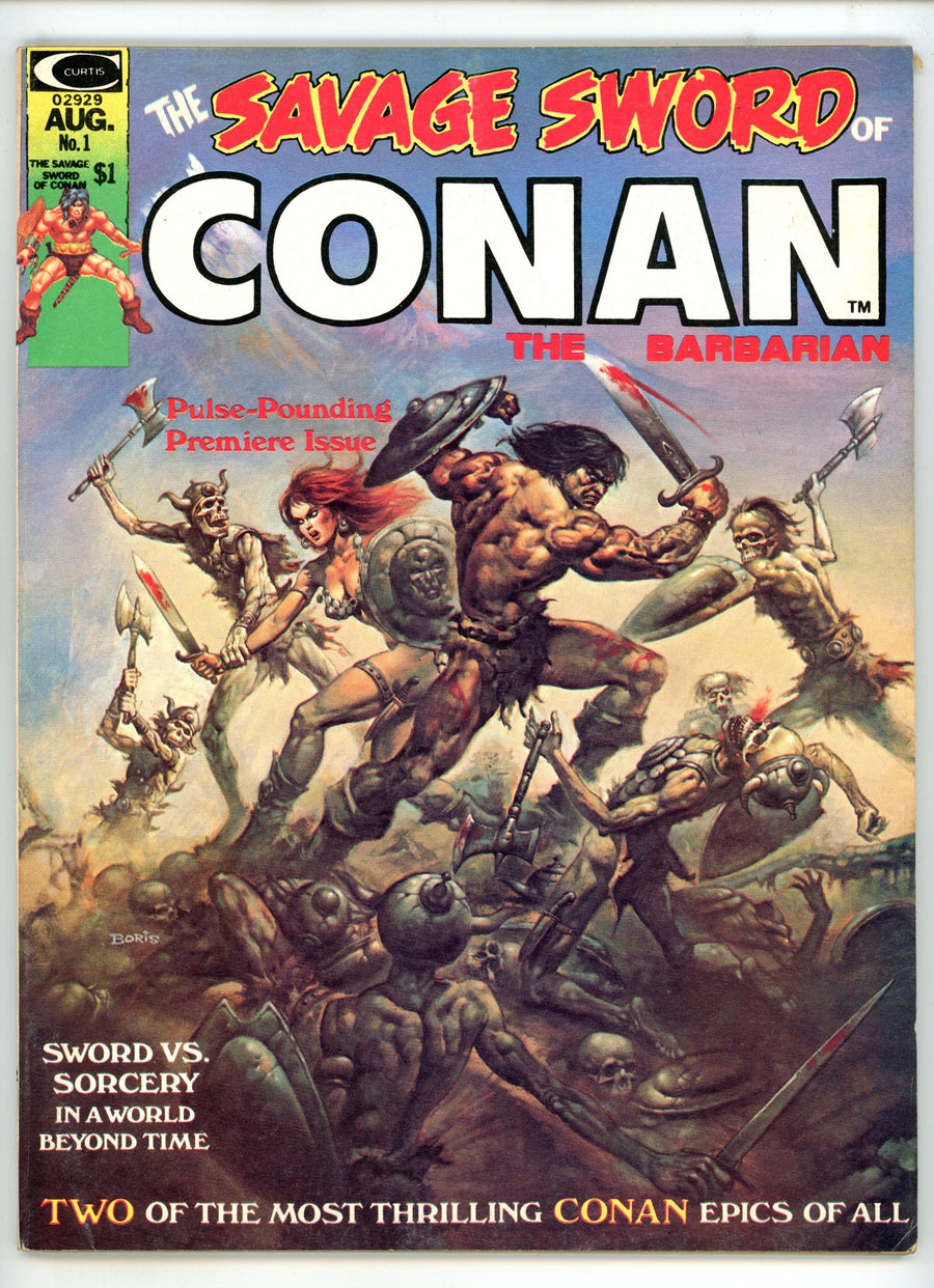 The Savage Sword of Conan  1  FN+ (6.5)  (1974)  