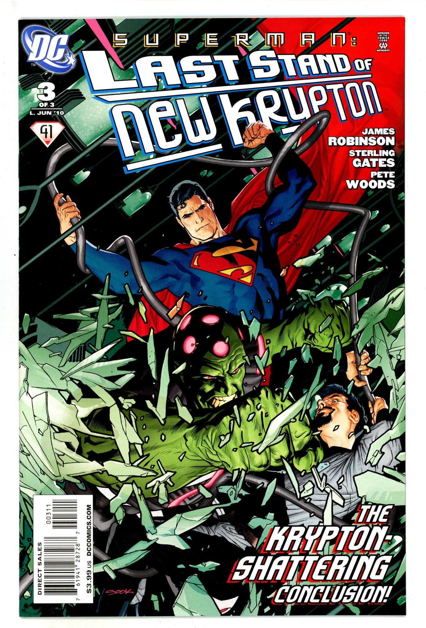 Superman: Last Stand of New Krypton 3 High Grade (2010) 