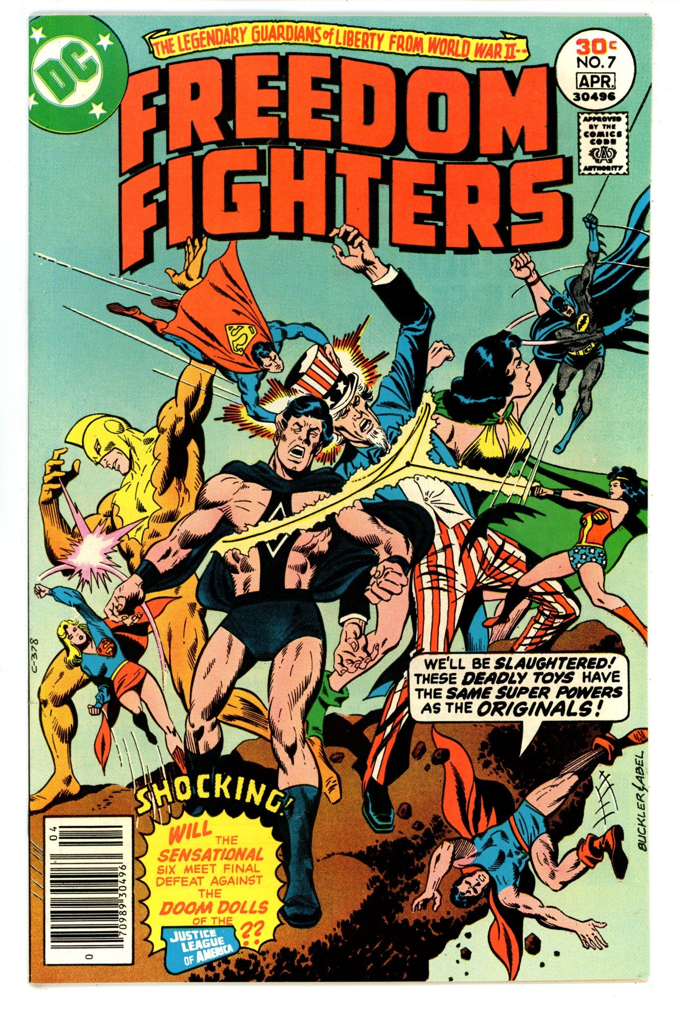 Freedom Fighters Vol 1 7  NM- (9.2)  (1977)   