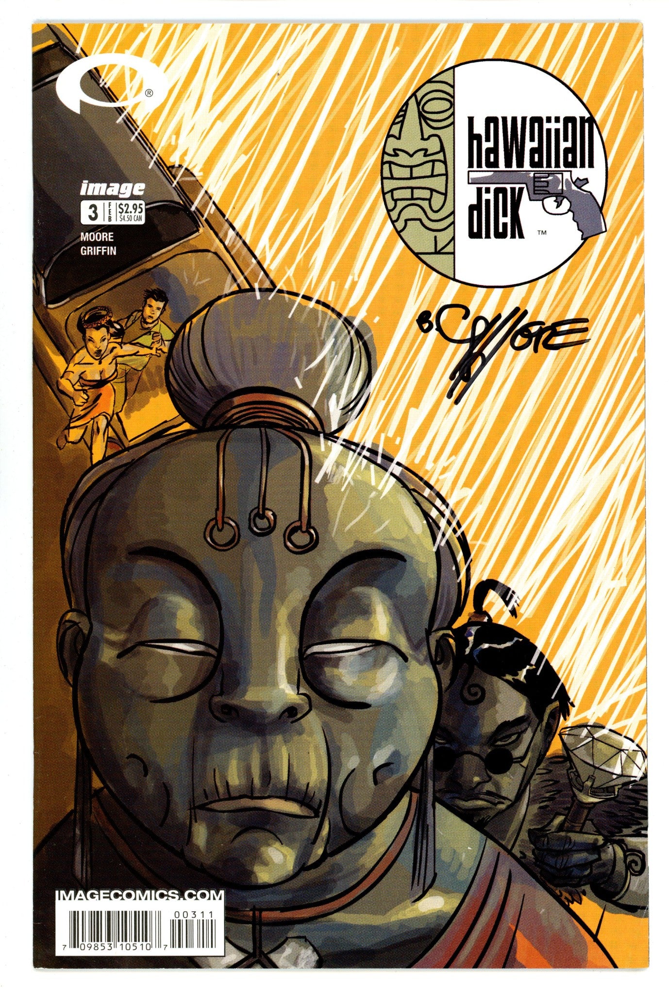 Hawaiian Dick 3 Mid Grade (2003) Signed x1 Cover Clay Moore 