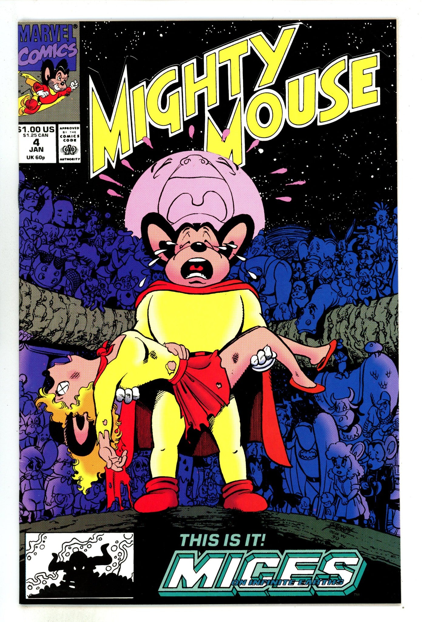 Mighty Mouse 4 NM- (9.2) (1991) 