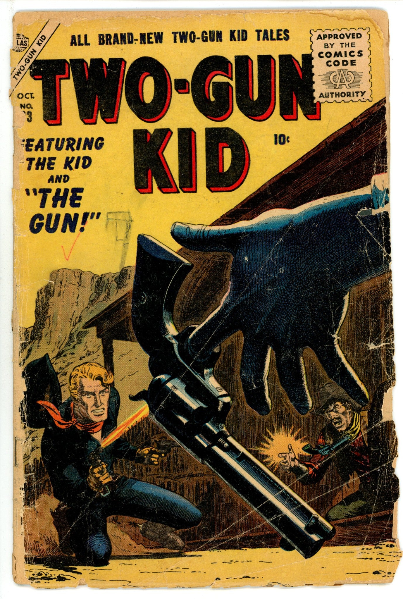 Two Gun Kid 33 Cover Detached, Spine Split (1956) 
