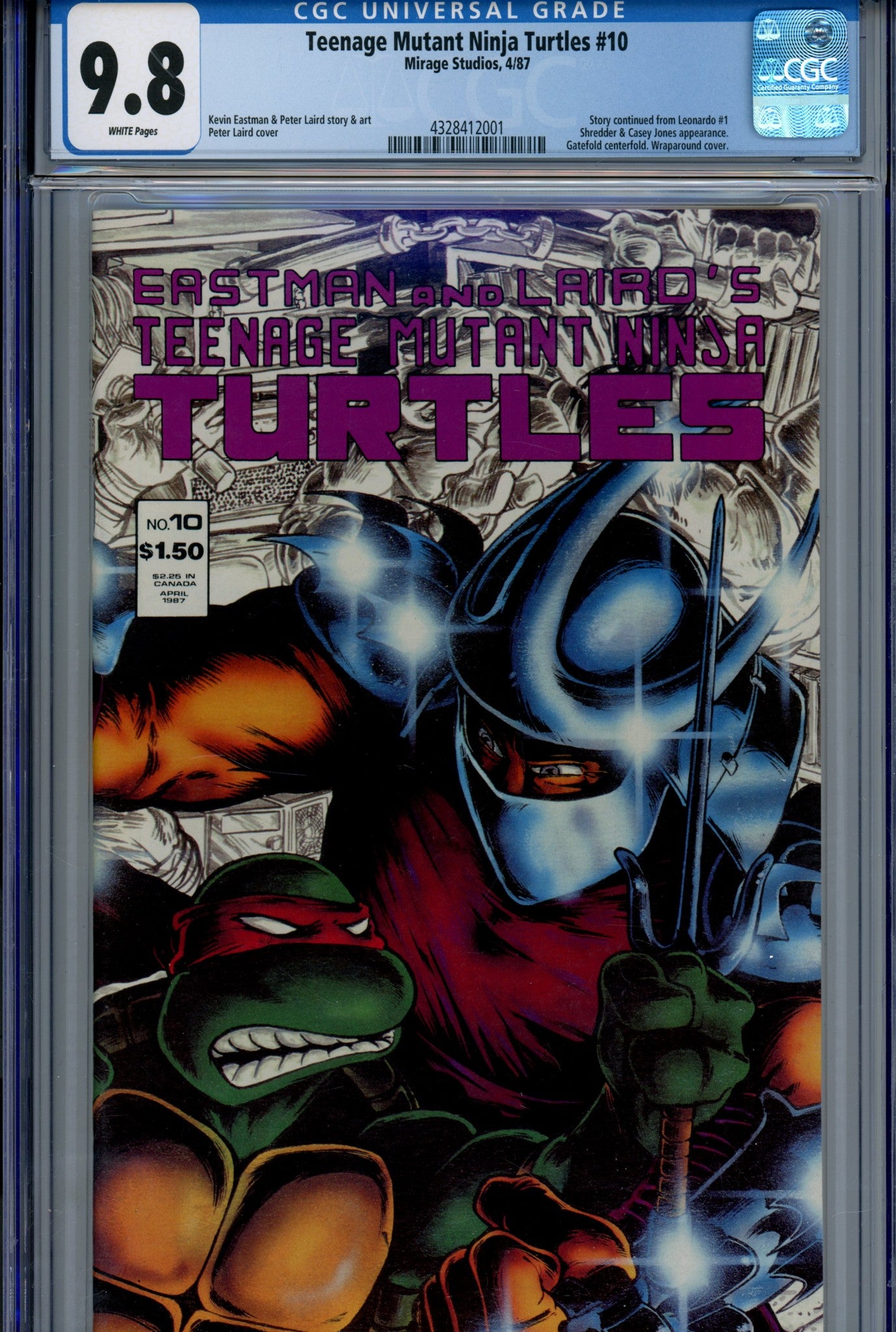 Teenage Mutant Ninja Turtles Vol 1 10 CGC 9.8 (1987)