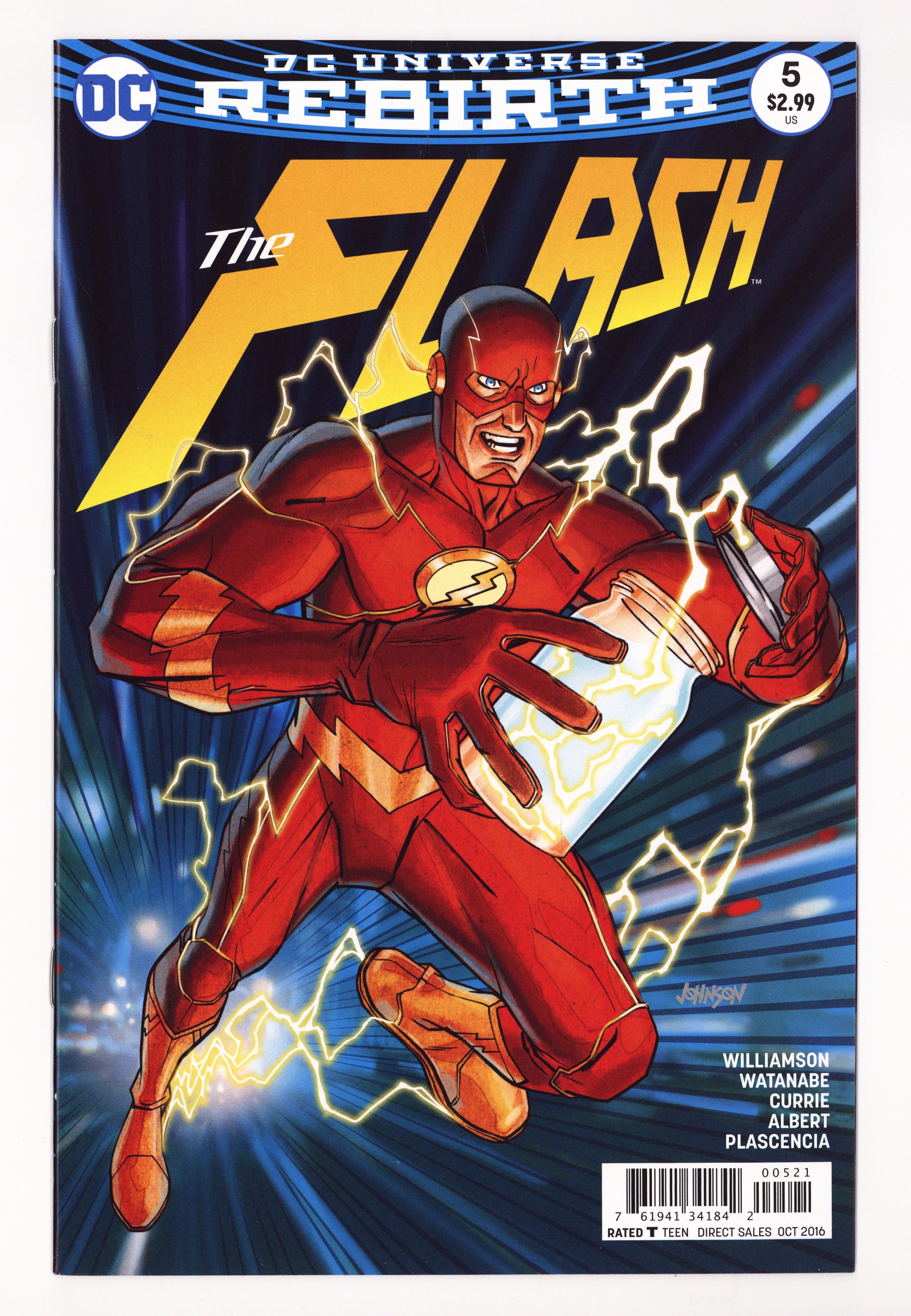 The Flash Vol 5 5 High Grade (2016) Johnson Variant 