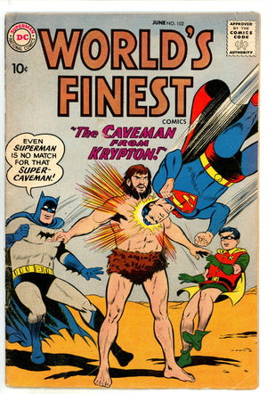 World's Finest Comics 102 VG+ (4.5) (1959) 