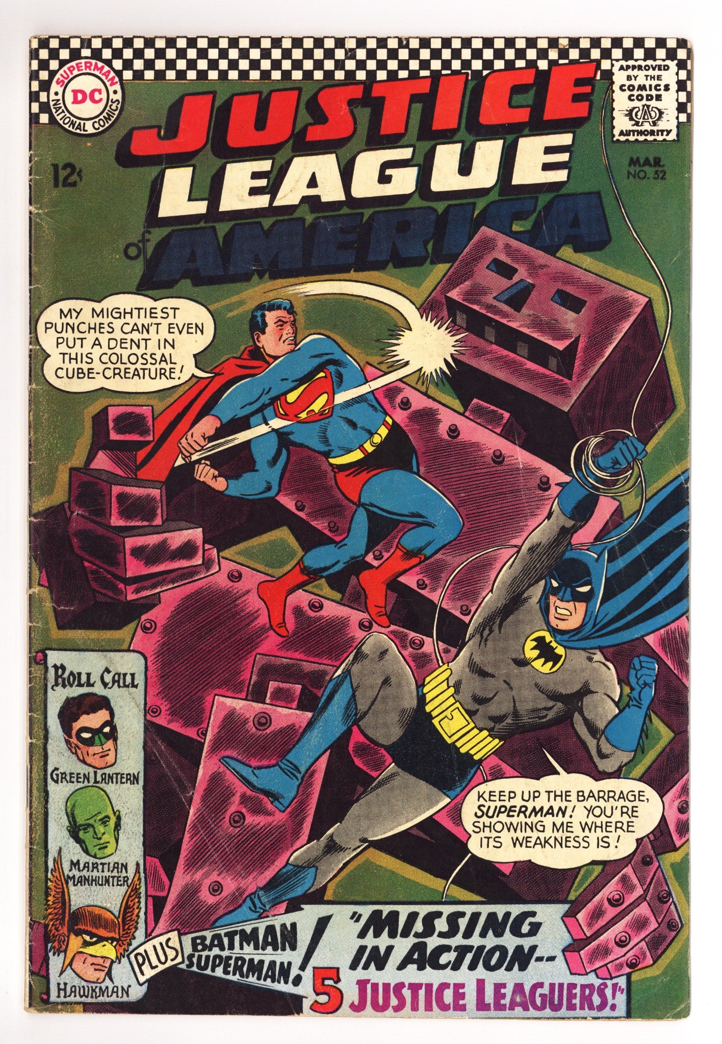 Justice League of America Vol 1 52 VG (4.0) (1967) 