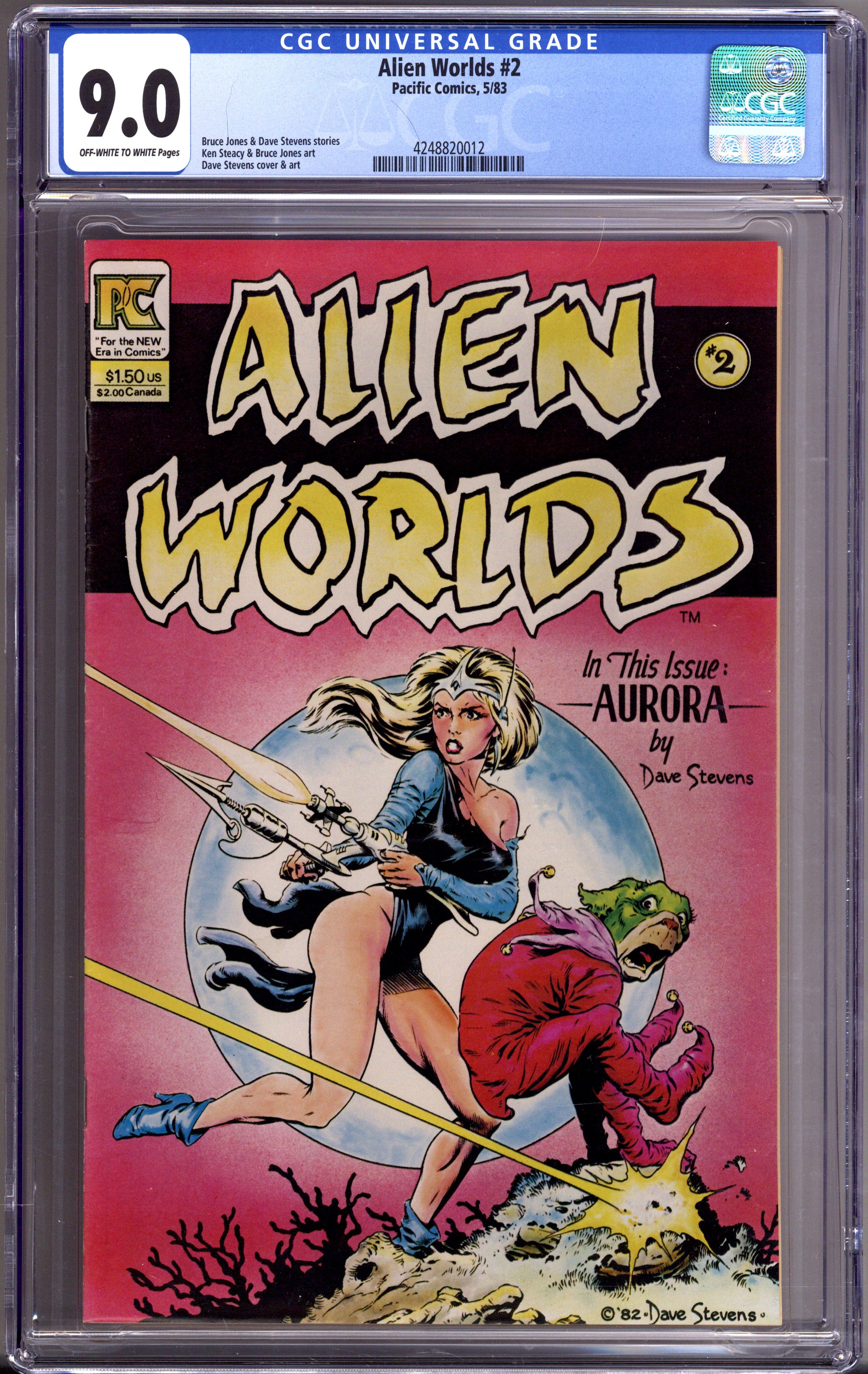 Alien Worlds 2 CGC 9.0 (VF/NM) (1983) 