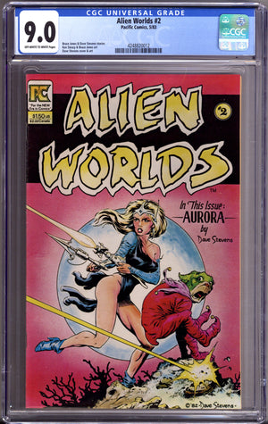 Alien Worlds 2 CGC 9.0 (VF/NM) (1983)