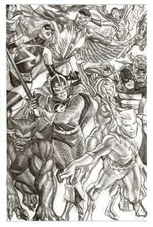 Avengers Vol 9 5 Ross Virgin Sketch Incentive Variant VF+ (2023)