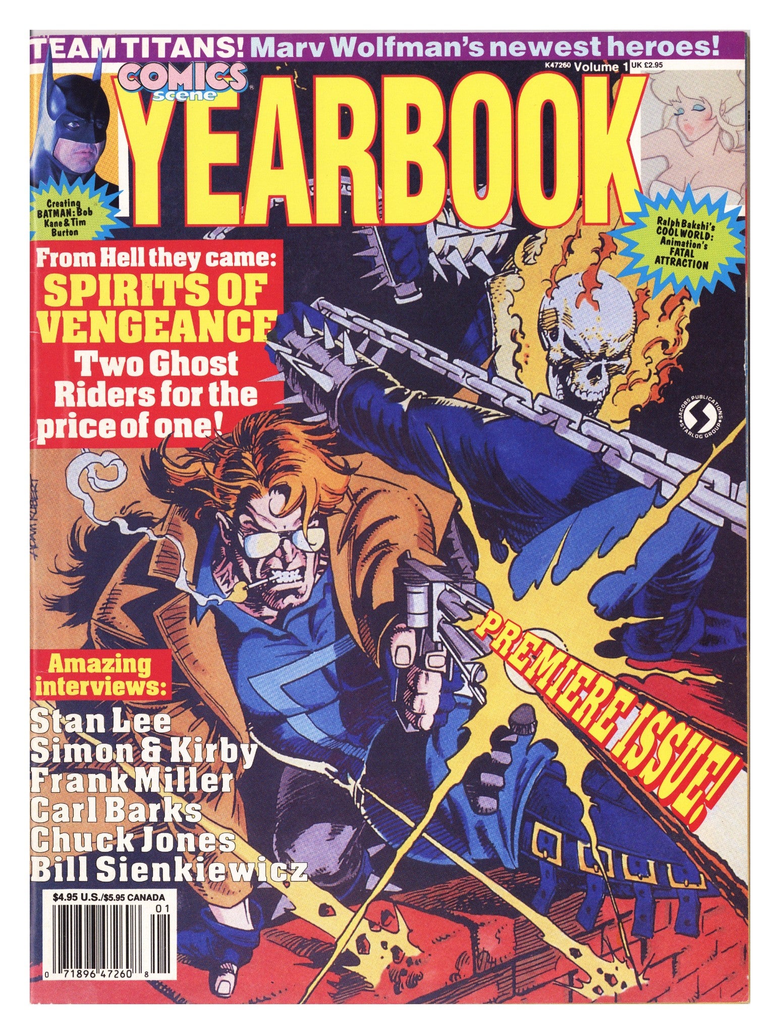 Comics Scene Yearbook 1 Mid Grade (1992) Newsstand 