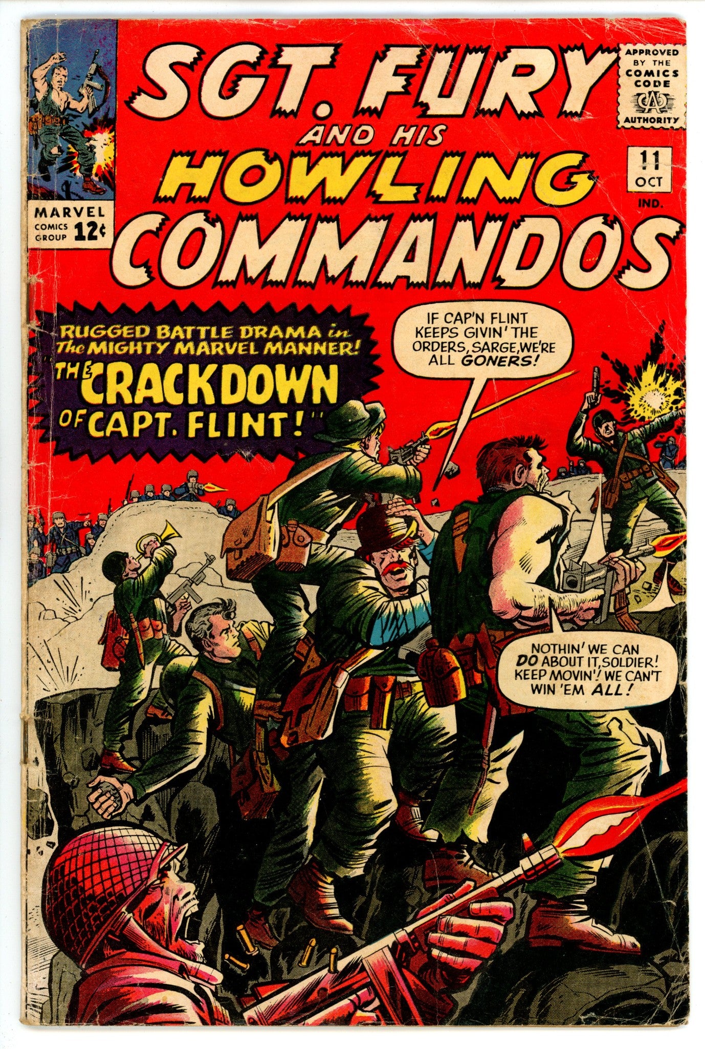 Sgt. Fury 11 VG- (3.5) (1964) 