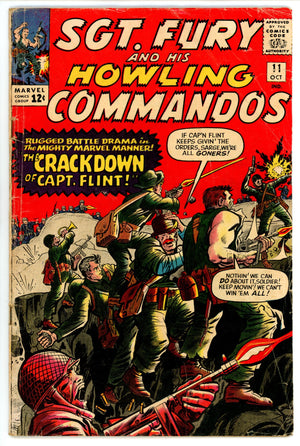 Sgt. Fury 11 VG- (3.5) (1964) 