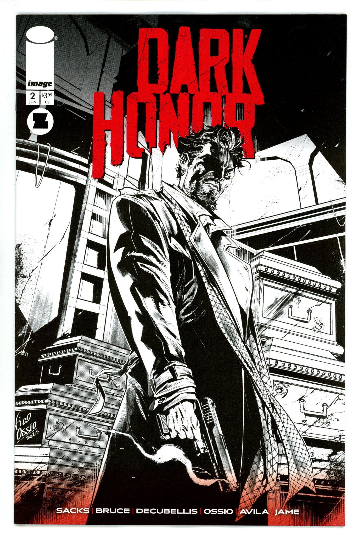 Dark Honor 2 Ossio B&W Incentive Variant VF/NM (2025)