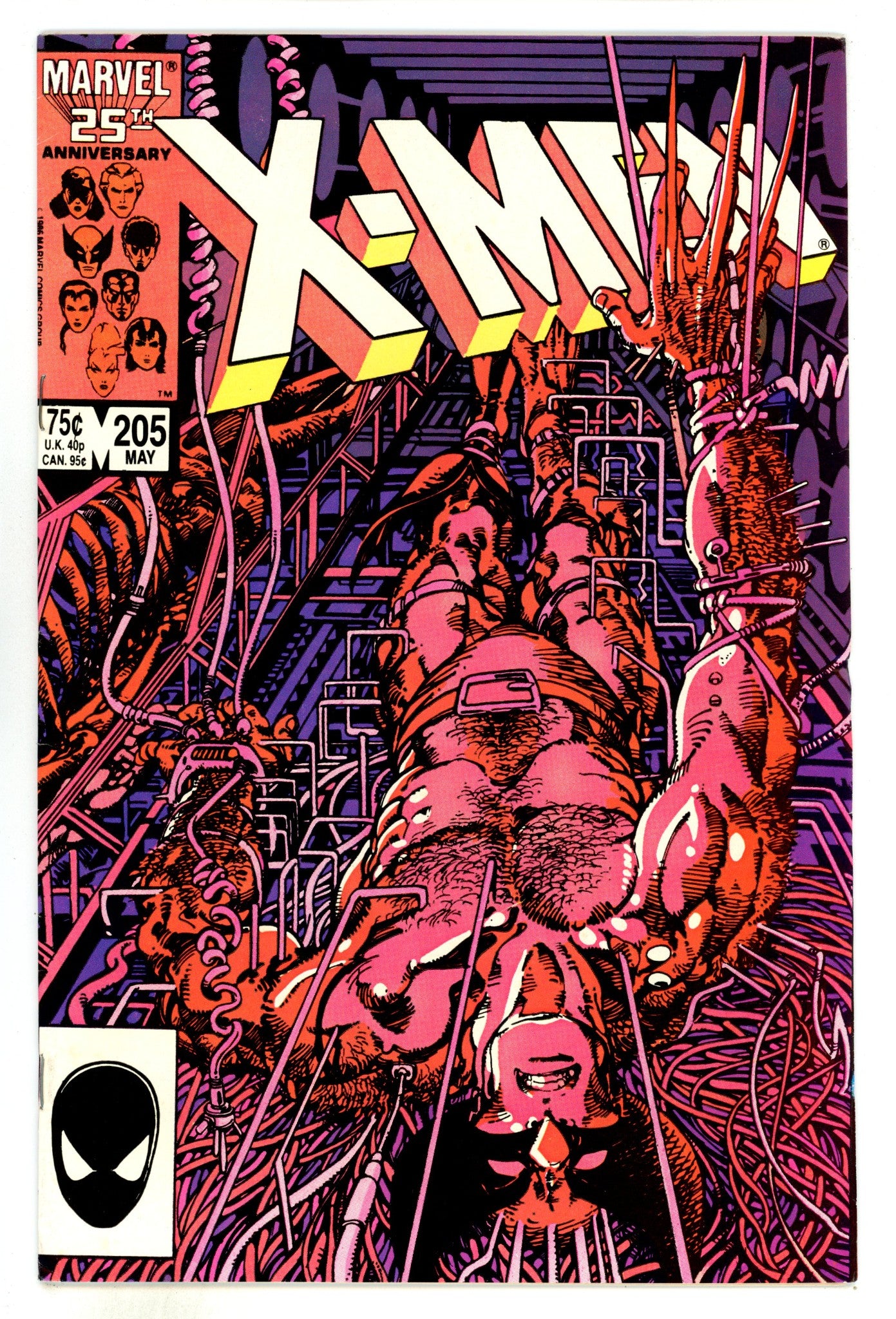 The Uncanny X-Men Vol 1 205  VG/FN (5.0)  (1986)  