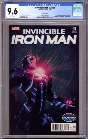Invincible Iron Man Vol 2 9 CGC 9.6 (NM+) (2016) Turcotte Variant
