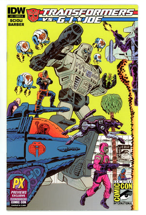 The Transformers vs. G.I. Joe 1 VF- (7.5) (2014) Scioli Exclusive Variant