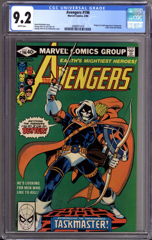 The Avengers Vol 1 196 CGC 9.2 (NM-) (1980)
