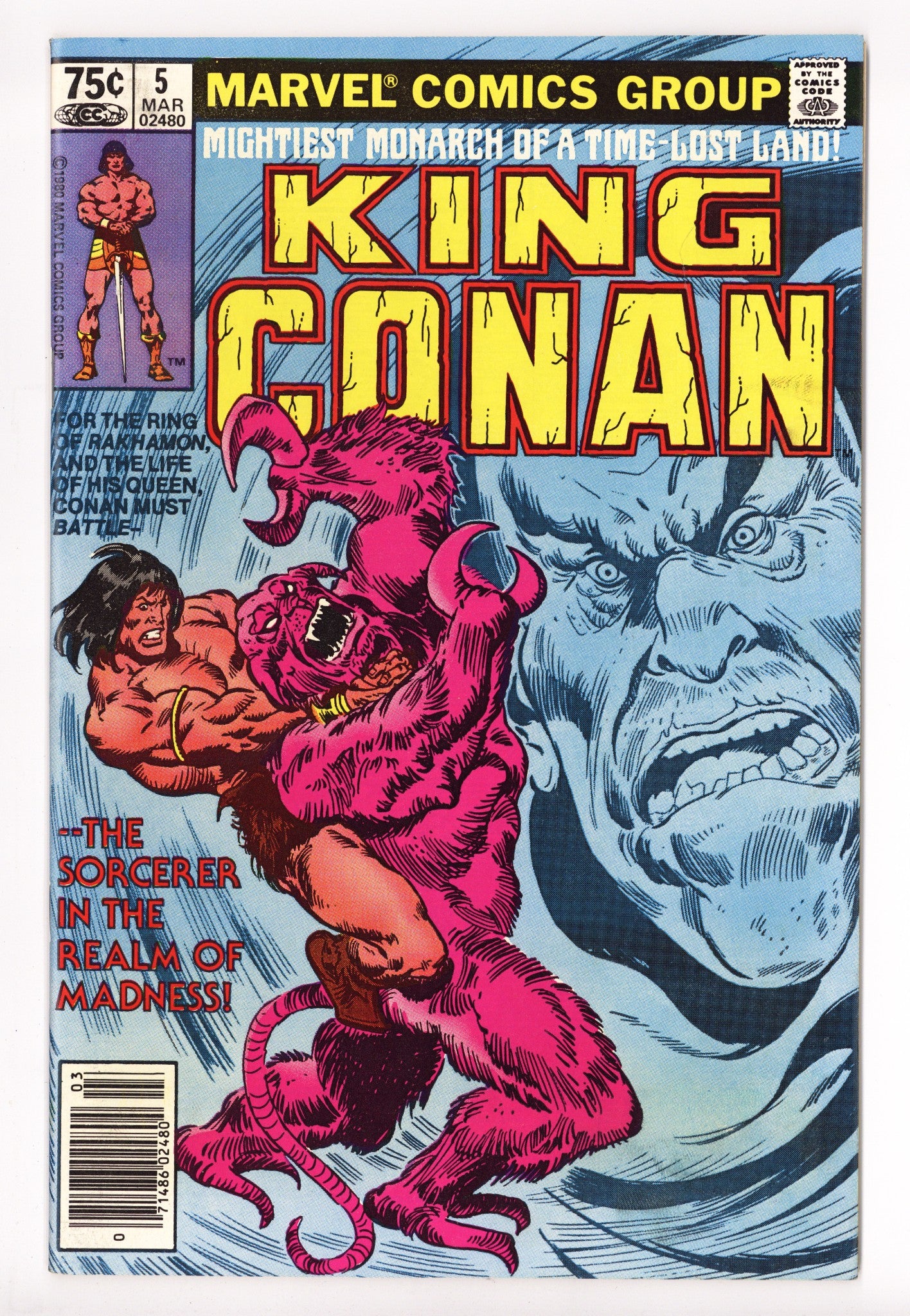King Conan 5 Mid Grade (1981) Newsstand 