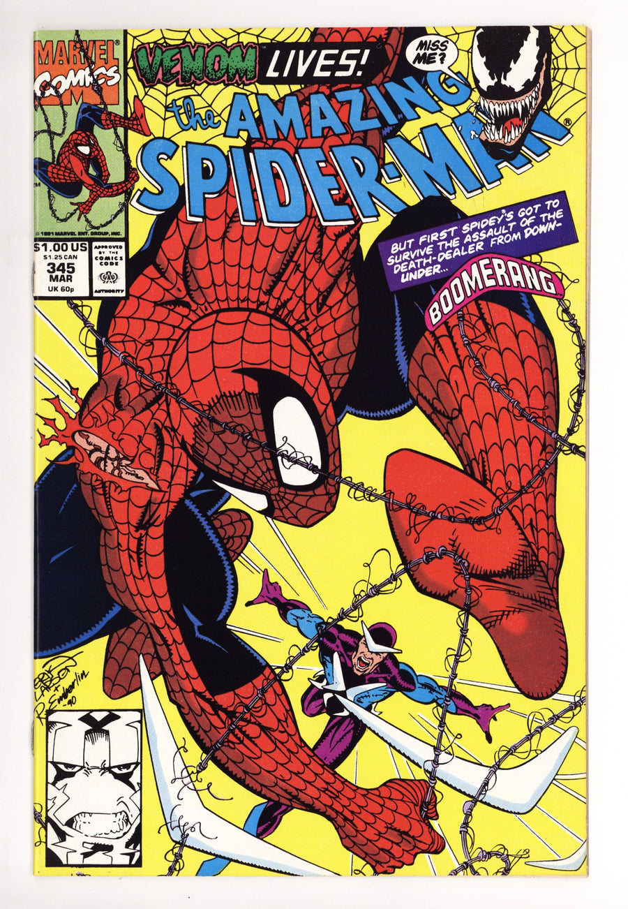 The Amazing Spider-Man Vol 1 345 NM (9.4) (1991) 