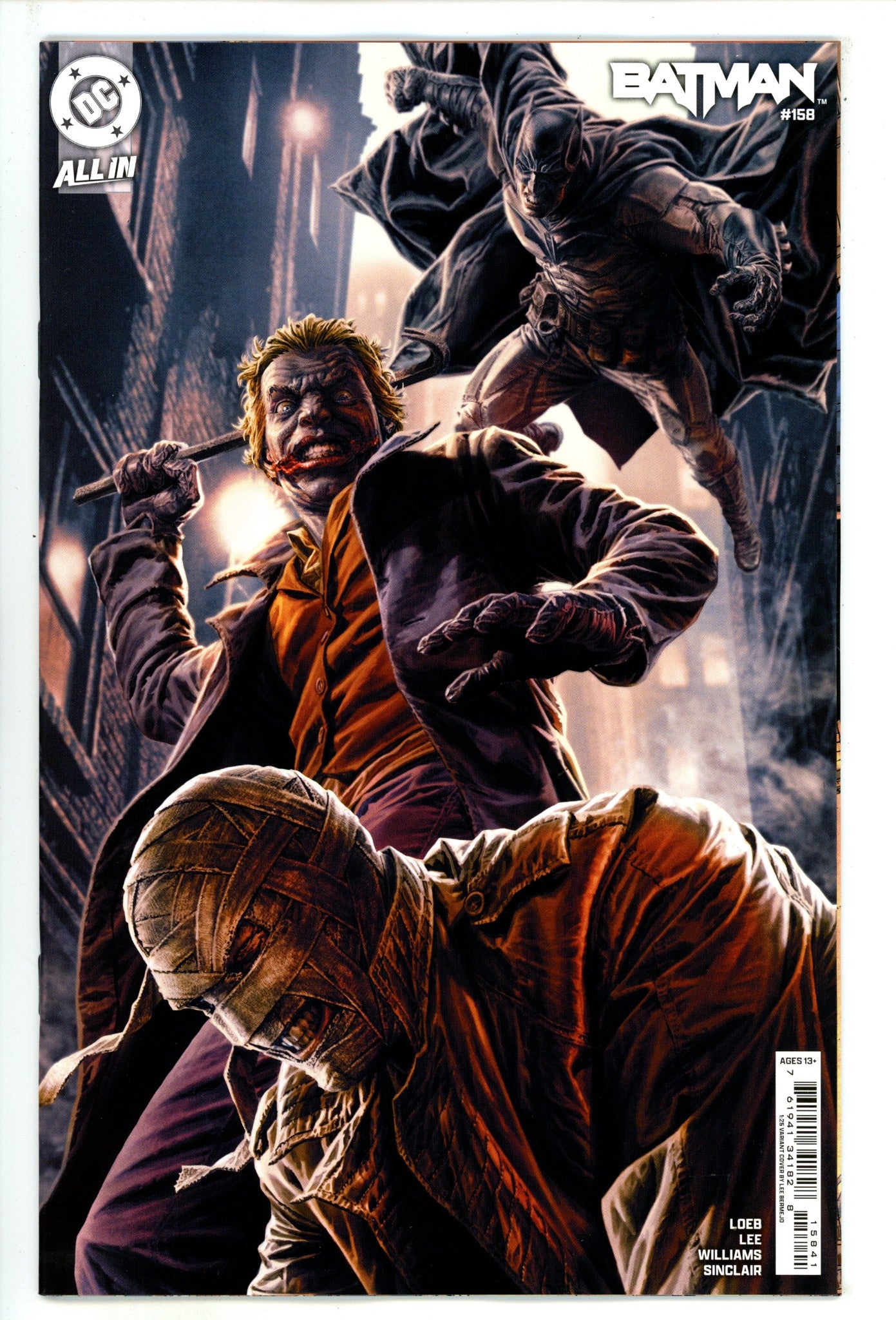 Batman Vol 3 158 Bermejo Incentive Variant NM+ (2025)