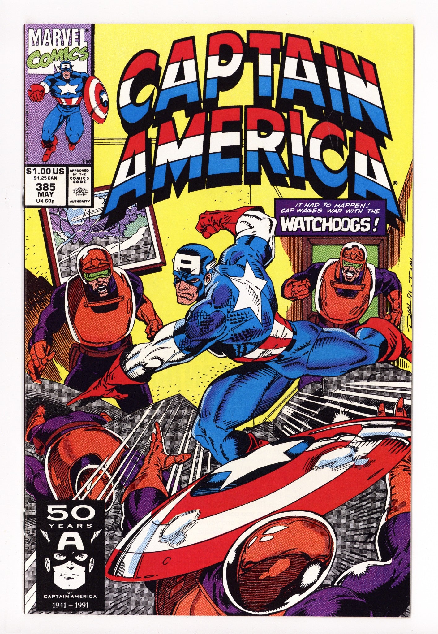 Captain America Vol 1 385 High Grade (1991) 